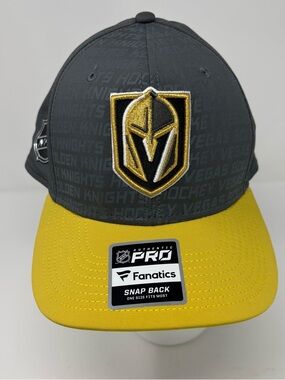 Fanatics Authentic Pro NHL Vegas Golden Knights Snapback Cap Hat 2018